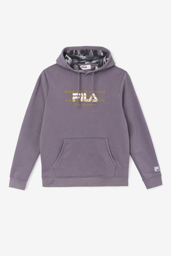 Fila Hoodie Mens Grey - Rondot - Philippines 5729104-TJ